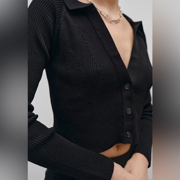 BIRGITTE HERSKIND Black Cardigan - Picture 1 of 10